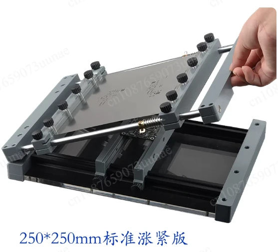 Mini Manual Solder Paste Template Printer Portable PCB Template Printing Station Handheld Screen Printer 250x250mm