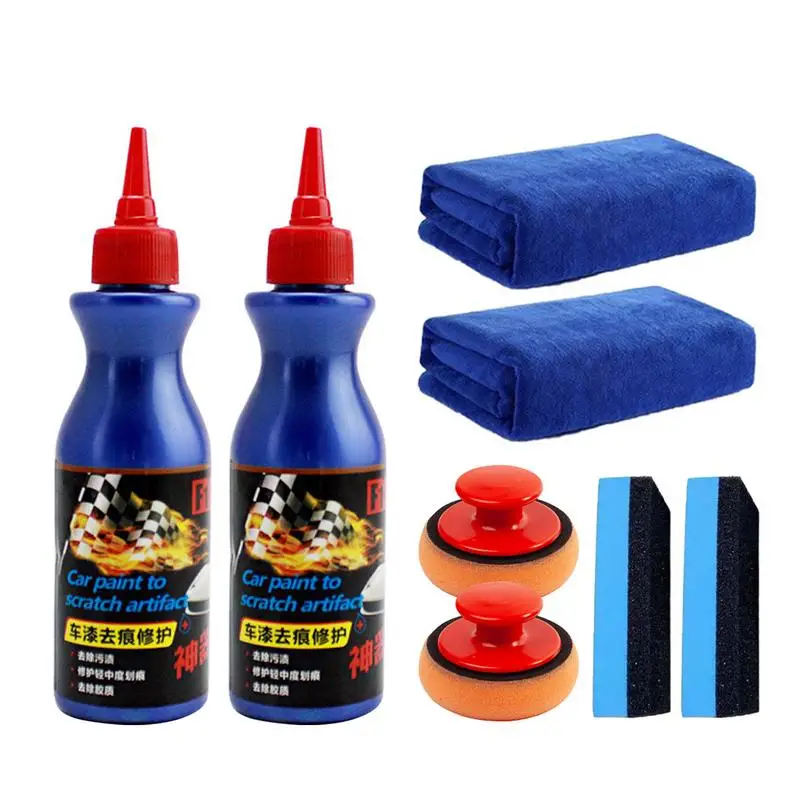 

For Refer To Description Polishing Compound For Cars Kit 2pieces Repair Car Scratch Remover Multi-Purpose Swirl Polishing