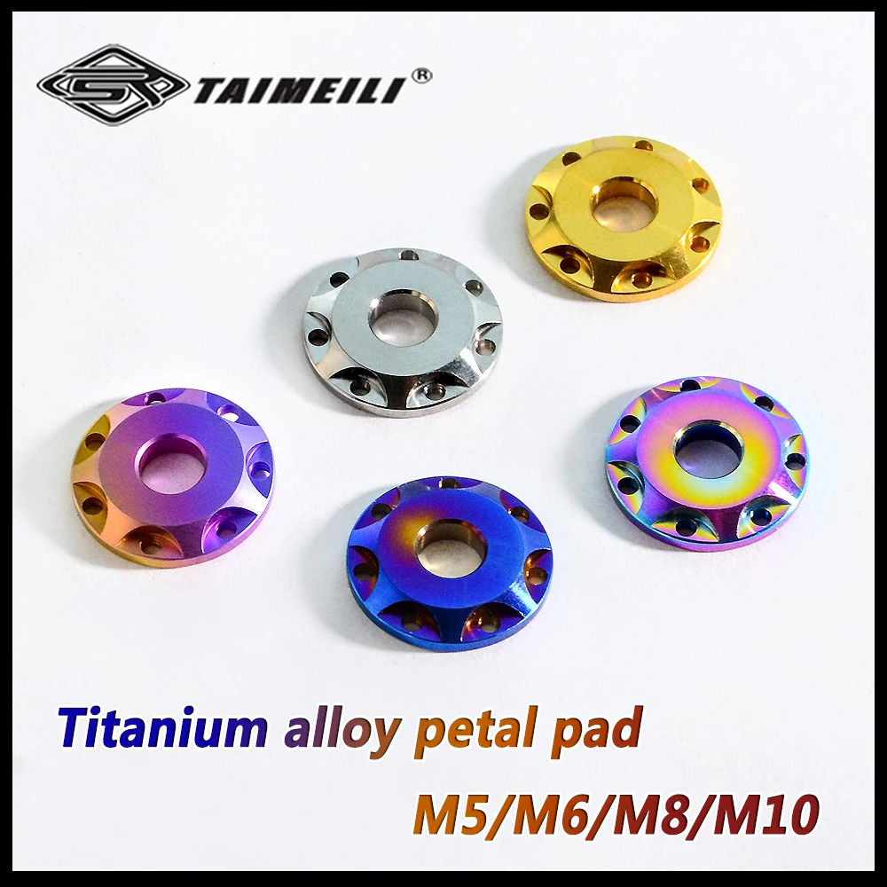 TAIMEILI 1PCS TAIMEILI Titanium Alloy Gasket M5/M6/M8/M10 Petal Gasket Motorcycle Modification and Repair