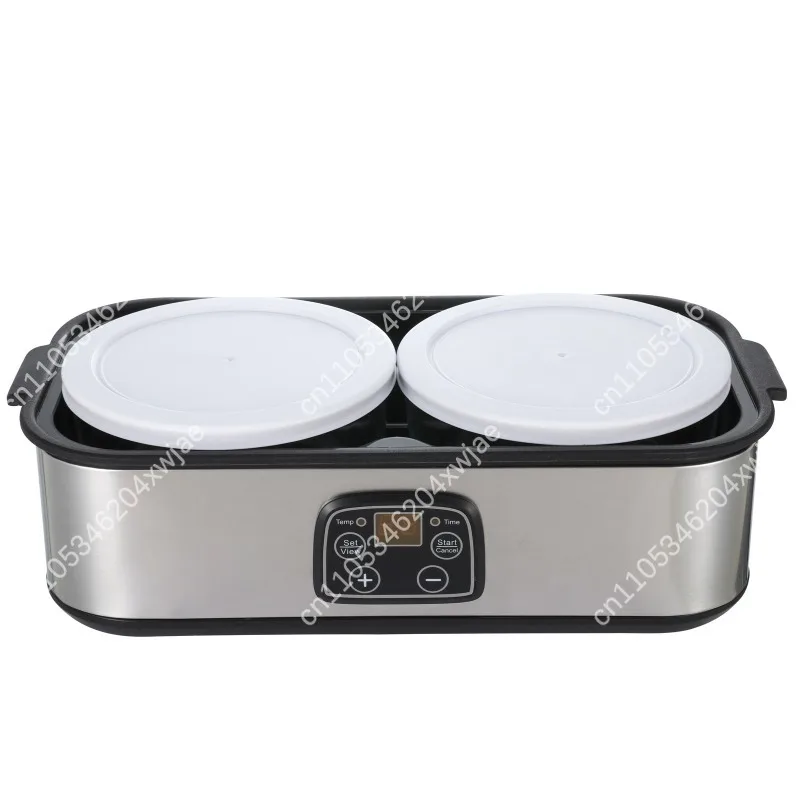 Household 2L Double Cup Yogurt Maker DIY Fermentation Machine For Yogurt Jam Ice Cream Pudding Breakfast Food Making Tool