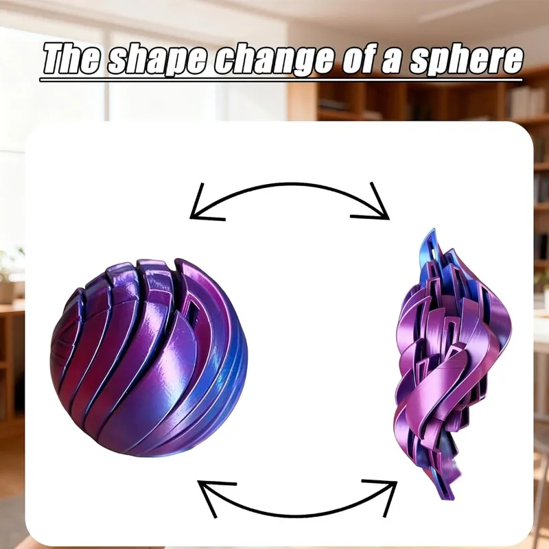 MACH-Alívio do estresse para jovens para VIOLA-Para BALL Fidget compatível com Slime impresso em 3D