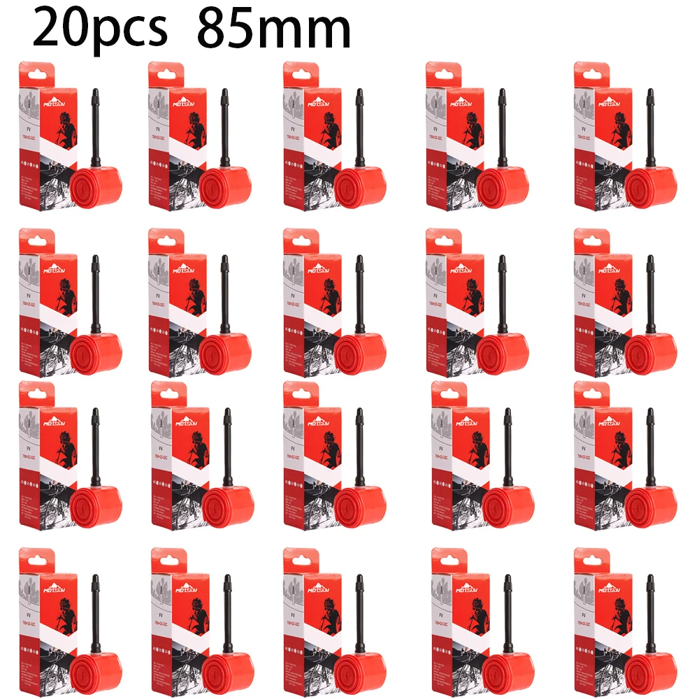 20 pezzi di camera d'aria per bicicletta ultra-leggera in TPU 700X23, 25, 28, 32c, camera d'aria per bici da strada, valvola francese, peso 33g