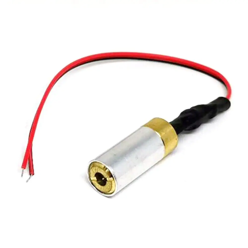 1Pc Industrieel/Lab 532nm 10Mw/30Mw Groene Dot Laserdiode Module 5V Met 12Mm Dia Koperen Behuizing