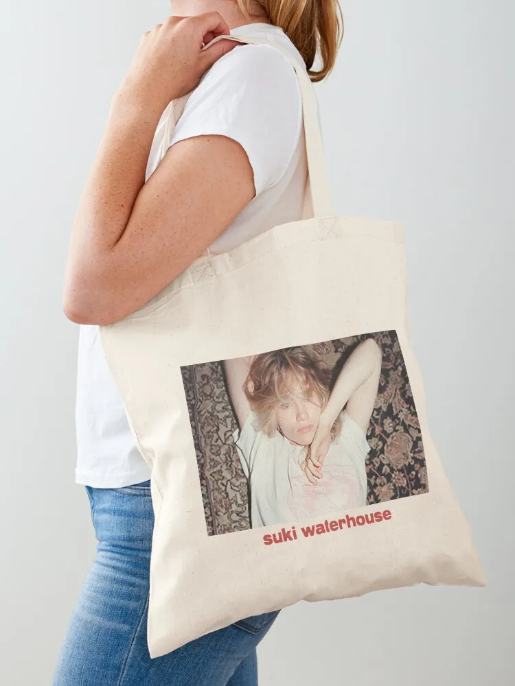 Suki Waterhouse Merch Photo Tote Bag Women's shopper tote bag woman Custom bag