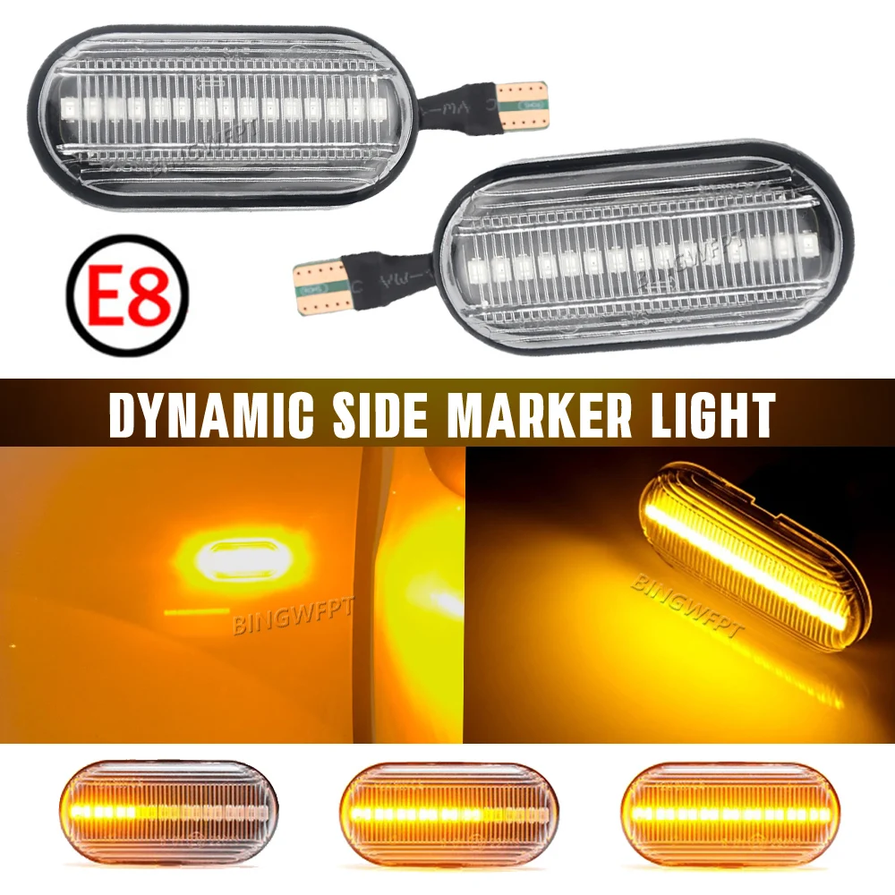 For Opel MOVANO VIVARO For Nissan INTERSTAR PRIMASTAR KUBISTAR Smart TWO Led Dynamic Side Marker Turn Signal Light For Renault