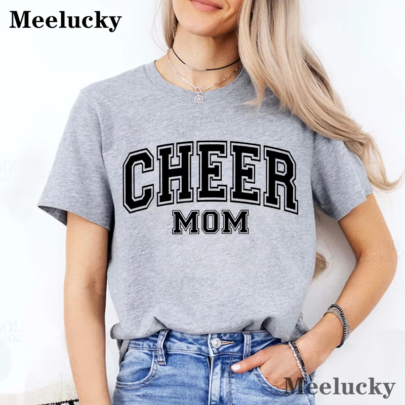 Cheer Mom Womens T-Shirts Street Casual Tshirt Summer Brand Tee Clothing Breathable Tshirts