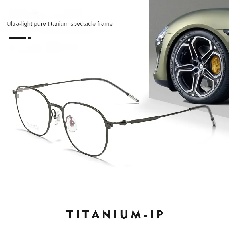 VOSUN New Ultra Light Pure Titanium Slim Business Elite Men's Frame Simple And Luxurious Myopia Glasses Frame