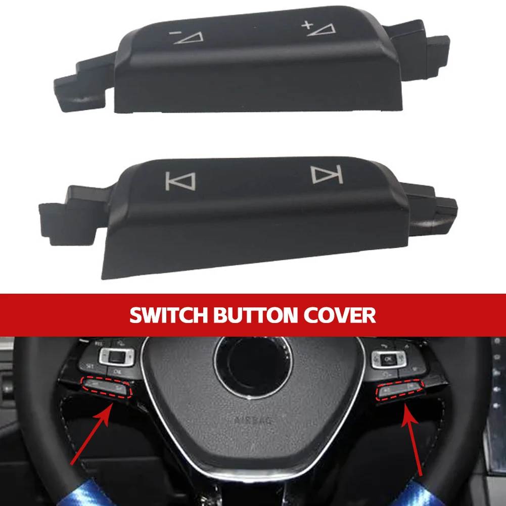 New Steering Wheel Multifunction Switch Button Cover Car Interior Trim For VW Golf 7 7.5 G-TI Ti-guan R-Line Jetta A7 PassatB8