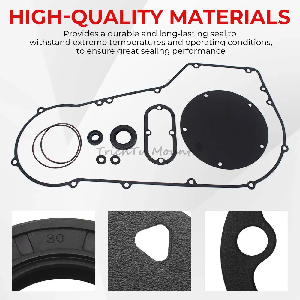 Motorcycle Engines Primary Clutch Cover Gasket Seal Kits For Harley Softail Fat Boy Springer Classic Dyna Low Rider 1994-2006
