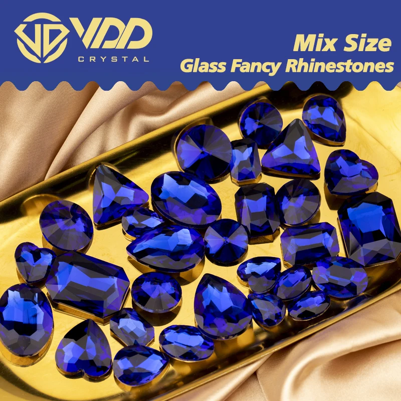 VDD Rote Fancy Pointback Strass-Mischung aus Glas-Kristallen, Glitzernde Glänzende Strasssteine für Nagelkunst-Zubehör, Bastelarbeiten und Dekoration – Detail 11