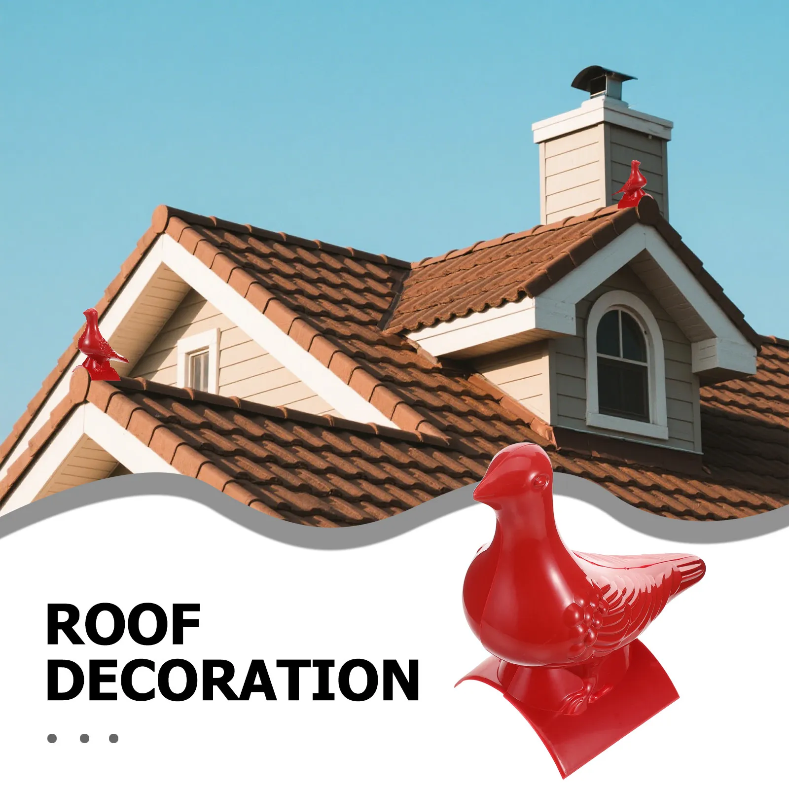 Artificial Pigeon Roof Decoration Ancient Style Chinese Architecture Ornament Plastic Dove Statue for Outdoor Garden Home