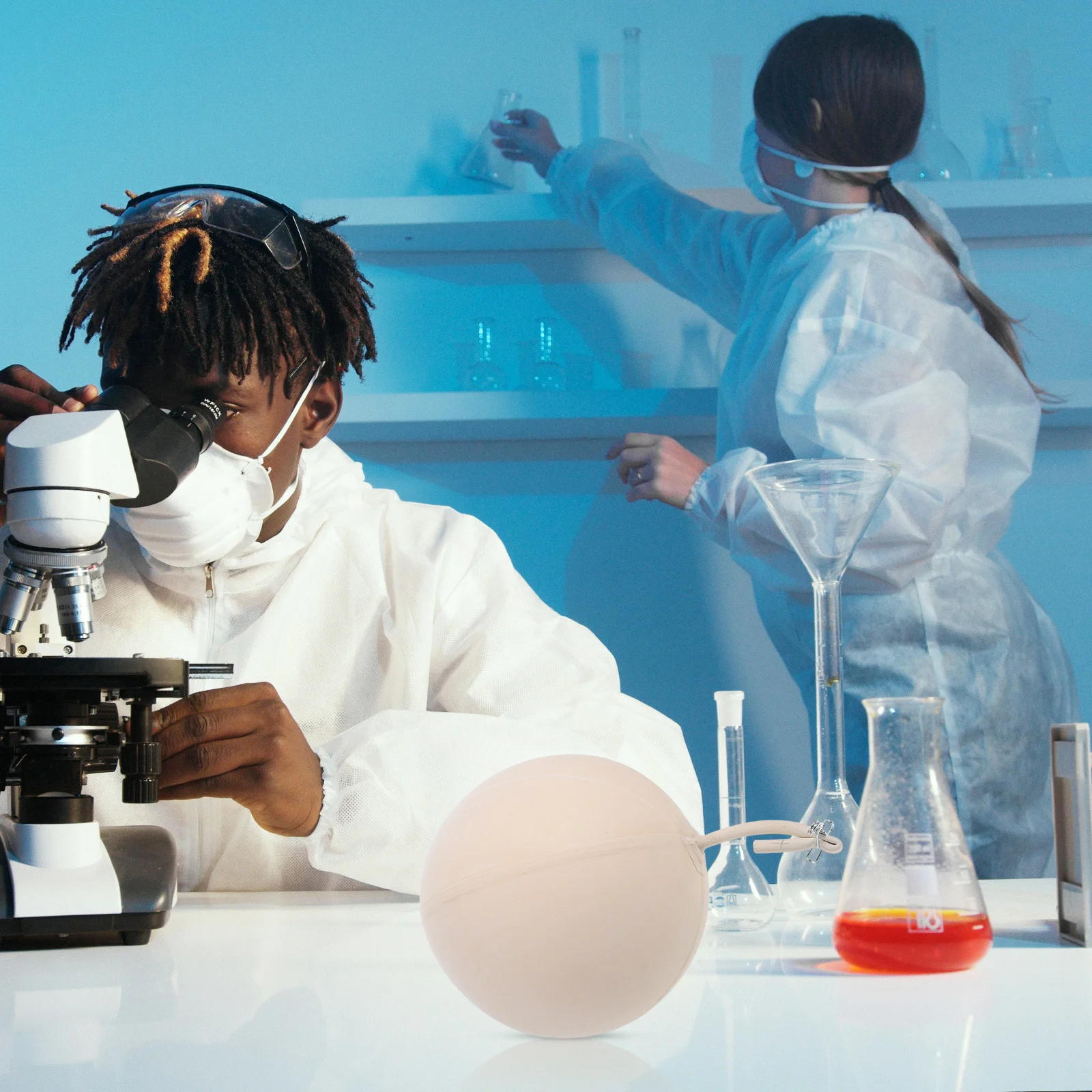 

1Set Durable Rubber Gas Sampling Bladder Flexible High Pressure Resistant Gas Sampling Collector for Laboratory Equipment