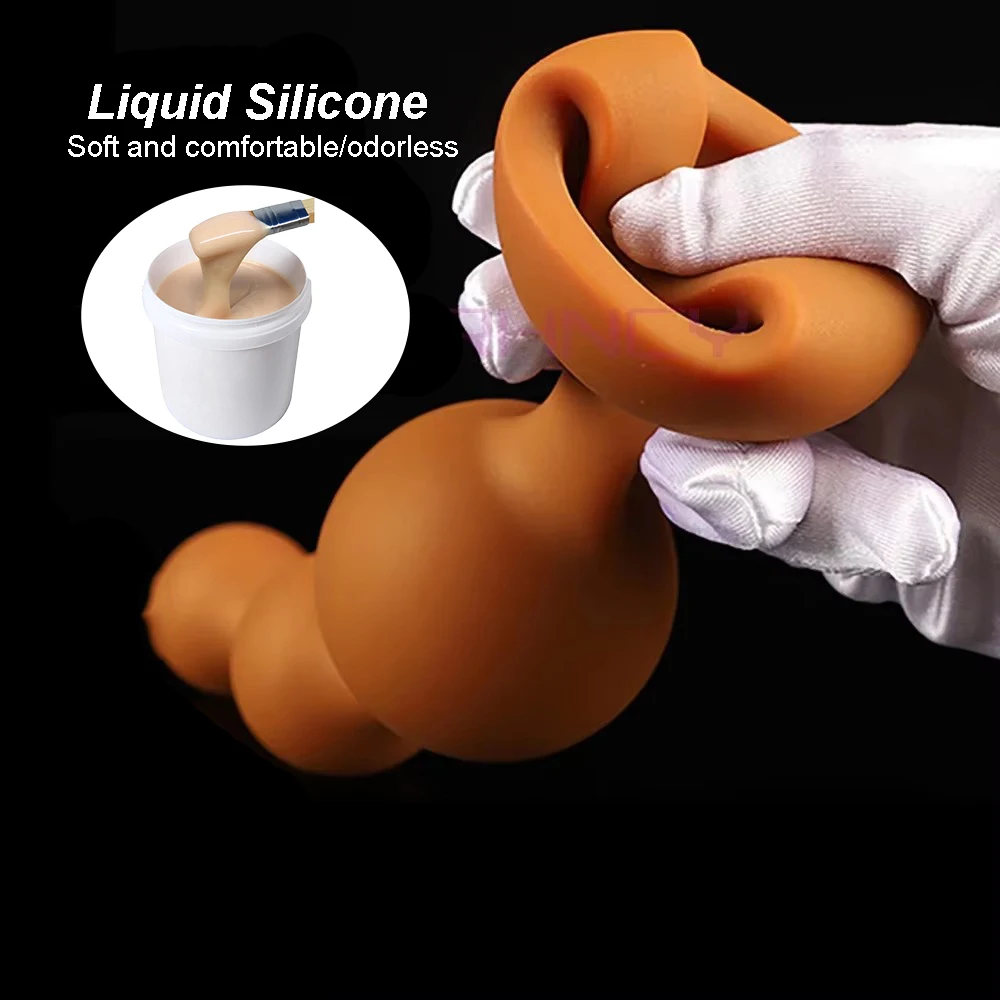 S-XXL Analkugeln, riesiger 9 cm Analplug aus weichem Flüssigsilikon, Analkugeln für Fisting, Sexspielzeug für Frauen und Männer, Prostata-Massage_voghion.com