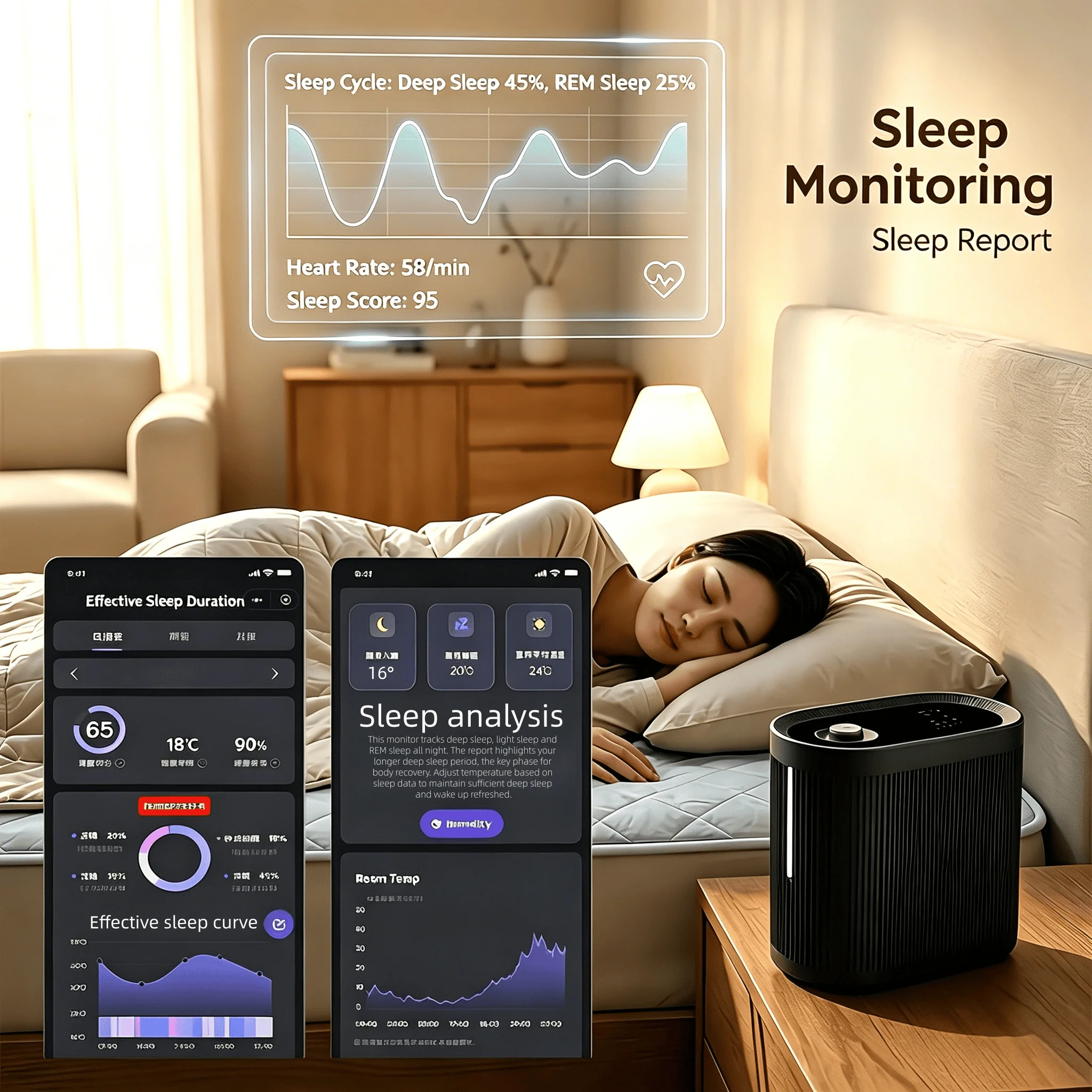 CATUSA CAT-8 Water Circulation Heating Cooling Mattress Pad, Adjustable Smart Thermostat Washable Temperature Control Bed Cover