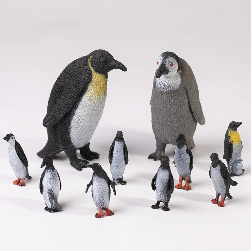 Toymany Simulation Adelie Penguin Polar Animal Model Toy Mini Figures Dolls Action Figurines Toys Children Gift Cake Decora