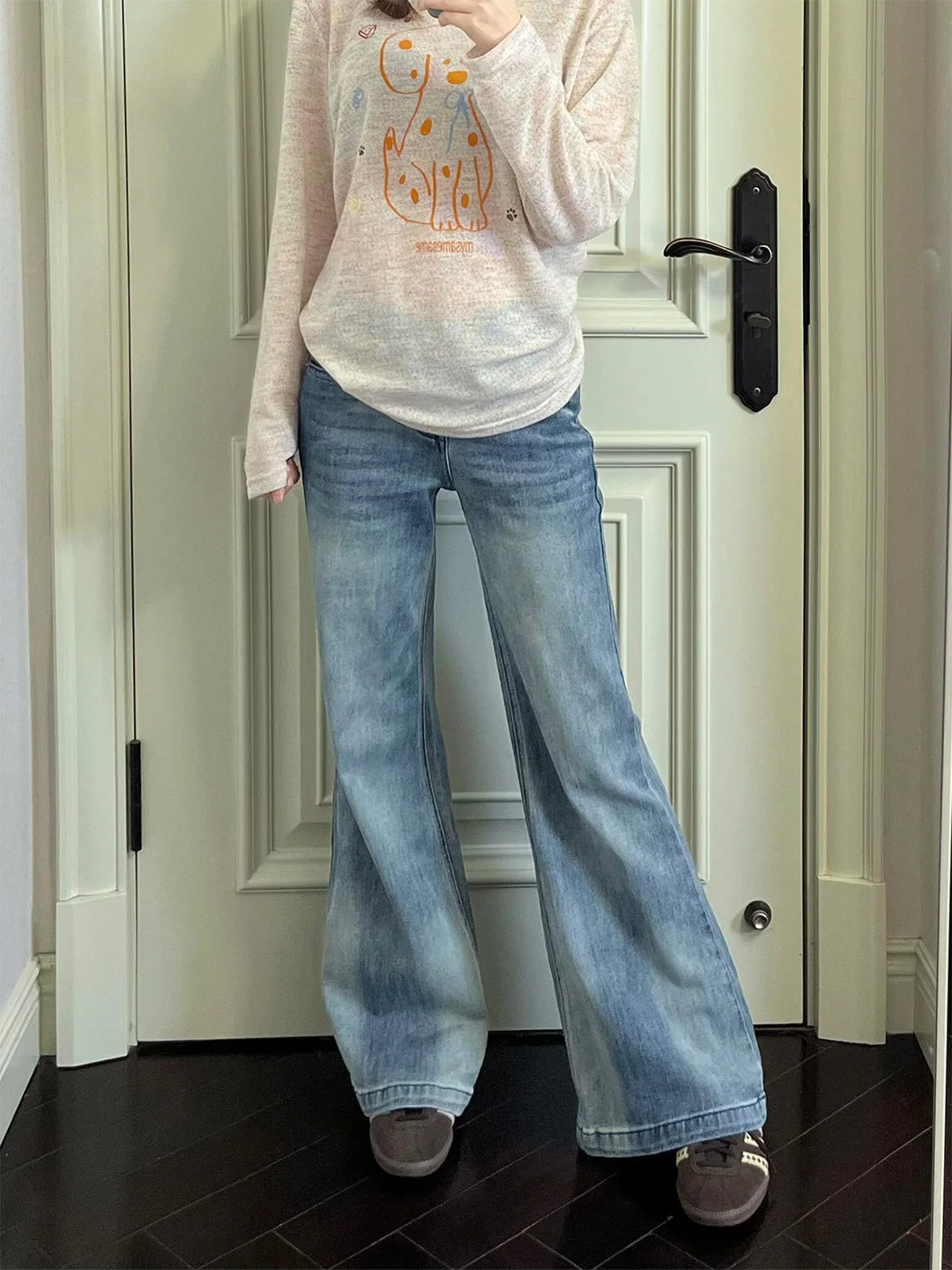 Summer 2026 High Waist Skinny Blue Denim Jeans Women's Street Style Vintage Washed Thin Version Small Size American Style