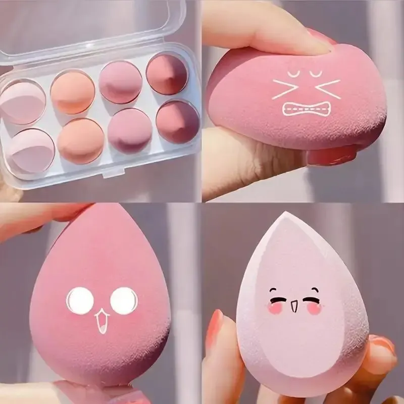 4pcs/set Color Mixing Beauty Egg Beauty Sponge Makeup SpongeMakeup Tools Foundation Make-up Facial Makeup Tools Makeup