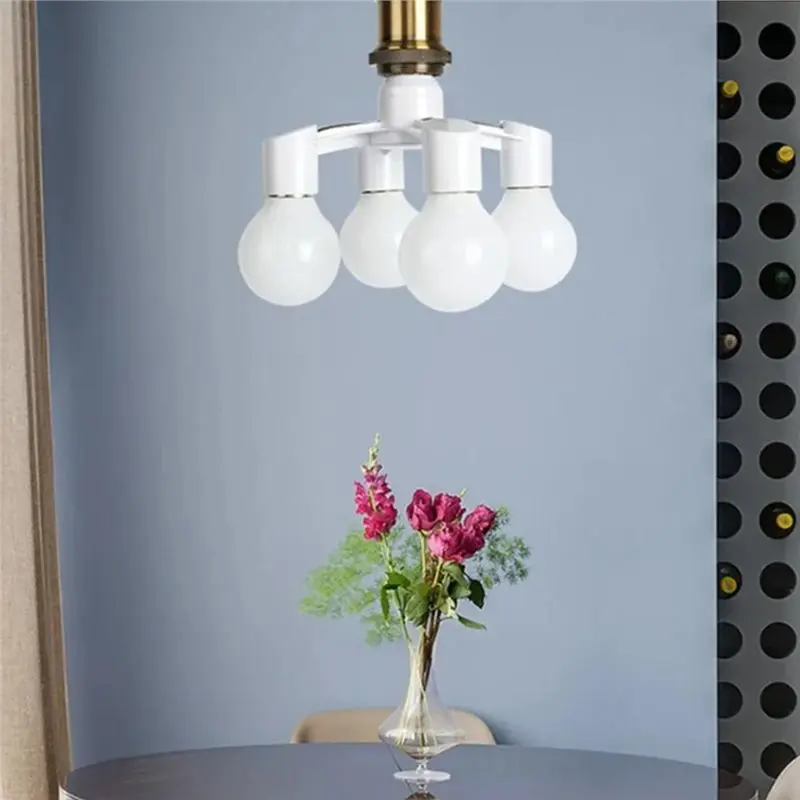 【GIFT】E27 Base Socket Splitter 5In1 LED Bulb Lamp Holder LED Lamp Socket Light Bulb Adapter Holder