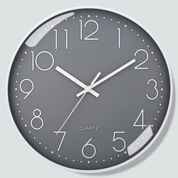 8 Inch Quartz Wall Clock Simple Mute Clock Hole-free Cubic Digital Wall Clock Home Decoration Living Room Bedroom Decoration