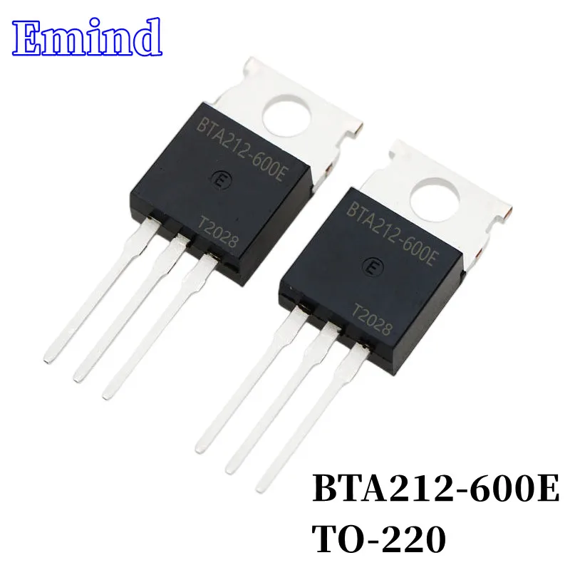 

20/50/100/200/500Pcs BTA212-600E BTA212 Triac 12A/600V TO-220 DIP Thyristor Large Chip