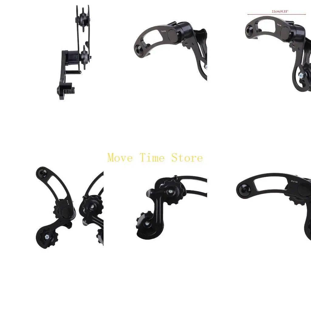 

92ME велосипедный алюминиевый натяжитель цепи, регулируемый шкив для жокейского колеса, односкоростной переключатель с передачей