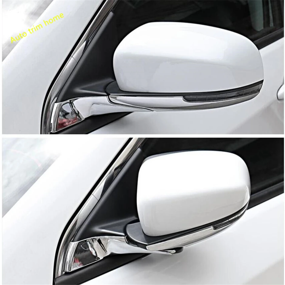 Outside Door Mirror Protection Decoration Strips Streamer Cover Trim Fit For Jeep Compass 2017 - 2024 ABS Chrome Car Accessories