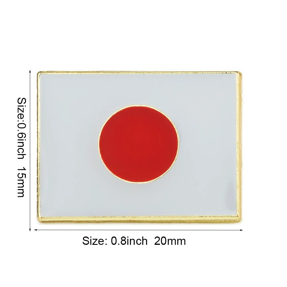 Japan Flaggen-Abzeichen Metall-Anstecknadel Flaggen-Pin-Abzeichen