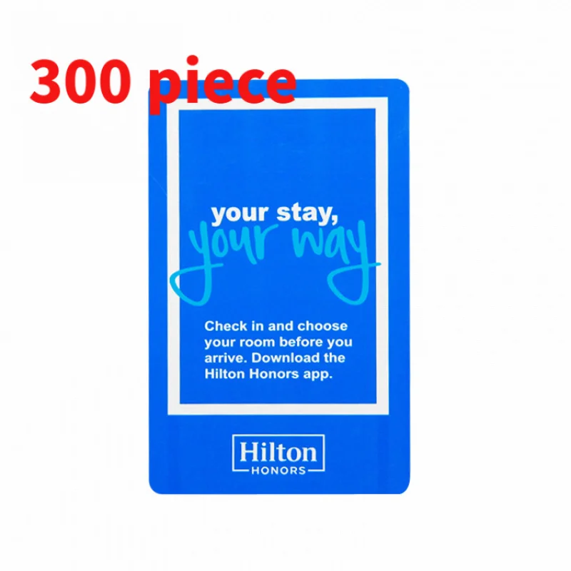 30 0piece.Custom.Access Control 13.56Mhz NFC Hotel Room Cards RFID PVC Plastic Contactless Hotel Card