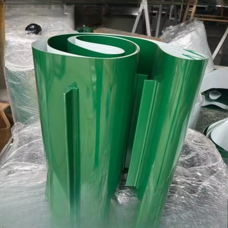 تخصيص PVC الأخضر حزام الغذاء بو الحزام الناقل حزام الصناعية خط التجميع شقة هيل تسلق عدم الانزلاق