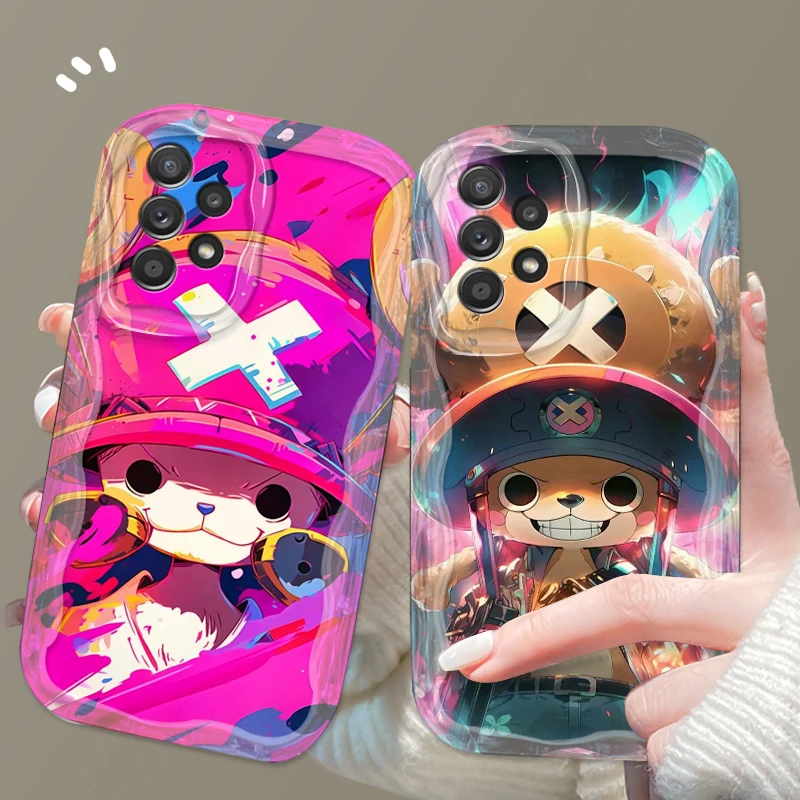 One Piece Anime Chopper Cute For Samsung A55 A54 A53 A52 A35 A34 A33 A32 A25 A24 A23 A22 A21S A15 A13 A14 5G Wave Oil Funda