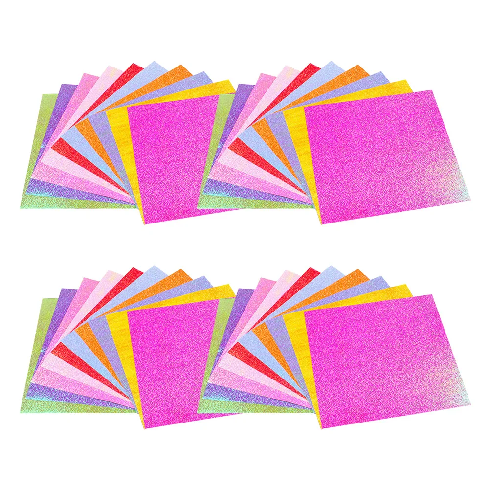 

100 Pcs Pearl Glitter Paper Eco Friendly Non Toxic Safe Crafts Kids Bedroom Decor DIY Projects Supplies