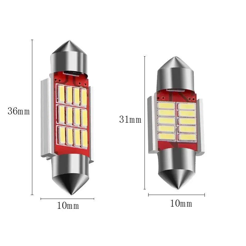 1 pz più nuovo LED C5W C10W Auto lettura luce festone Auto cupola interna lampadina SMD 31mm 36mm 39mm 41mm 6000k bianco Car Styling