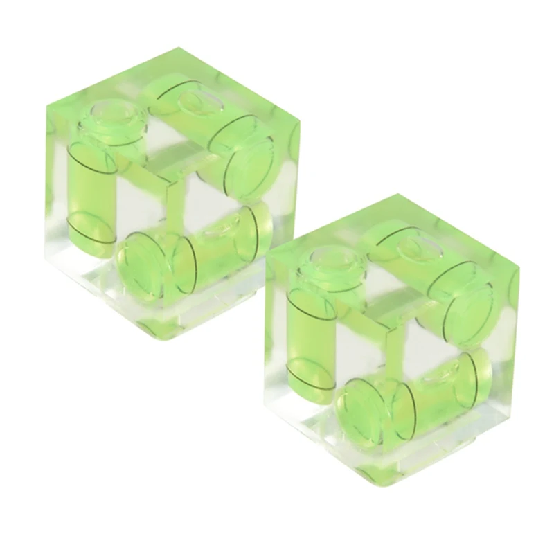 A73T Triple 3 Axis Hot Shoe Bubble Spirit Level Compatible For Canon Nikon Pentax DSLR Camera (2 Pack)