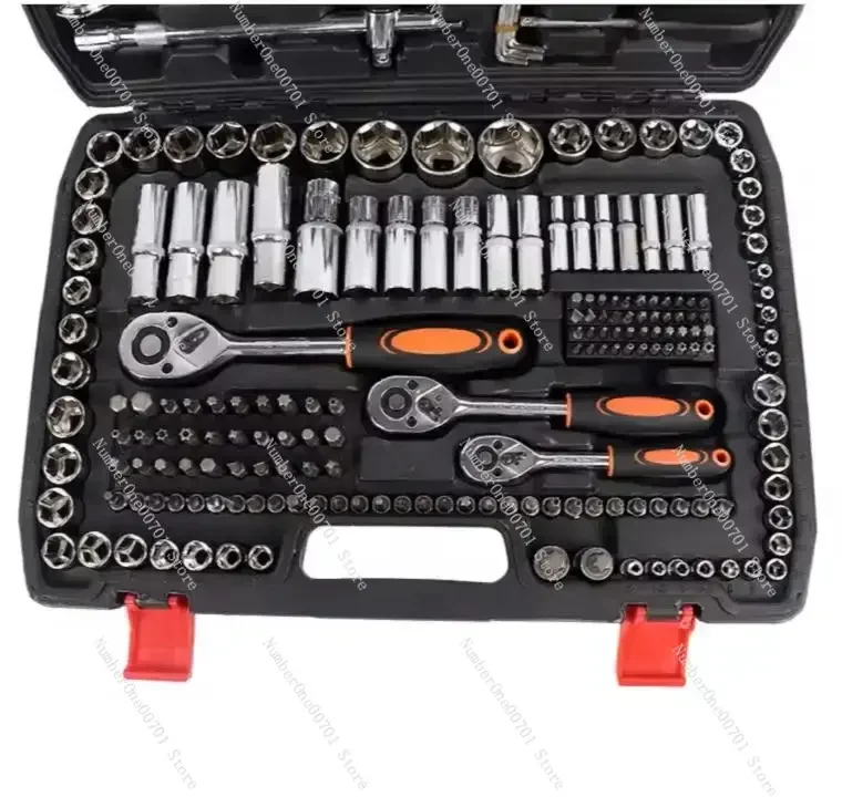 216 Piece Herramientas Auto Repair Spanner Ratchet Wrench Steel Car Tool DIY Automotive Mechanic Home Tool Kit Set