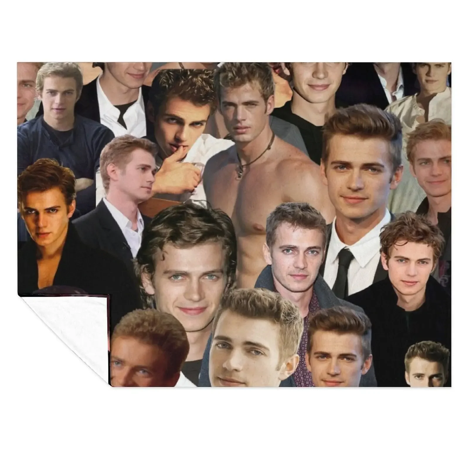 

hayden christensen high quality photo collage Throw Blanket For Baby Furry Custom cosplay anime Blankets