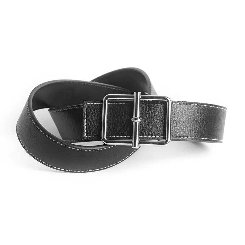 2024 Business Luxury Designer Brand Pin Buckle Belt Men High Quality Women Genuine Real Leather Dress Strap for Jeans Waistband