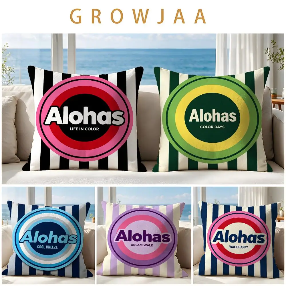 Brand Alohas Cushion Cover Throw Pillow Short Plush Fresh Natural Cushion for Living Room Sofa Ornament Present Gift