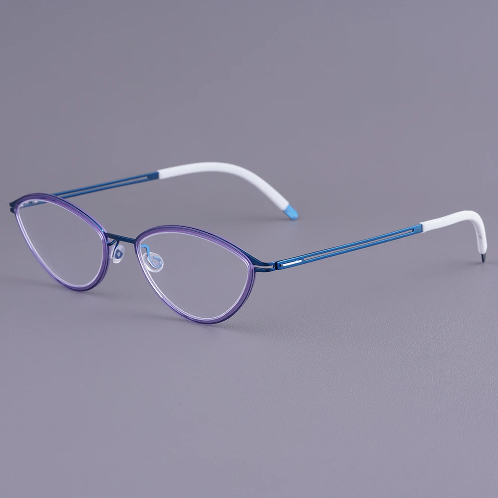 

Оправы для очков для женщин, маленькие, квадратные, титановые, безвинтовые, для очков с диоптриями