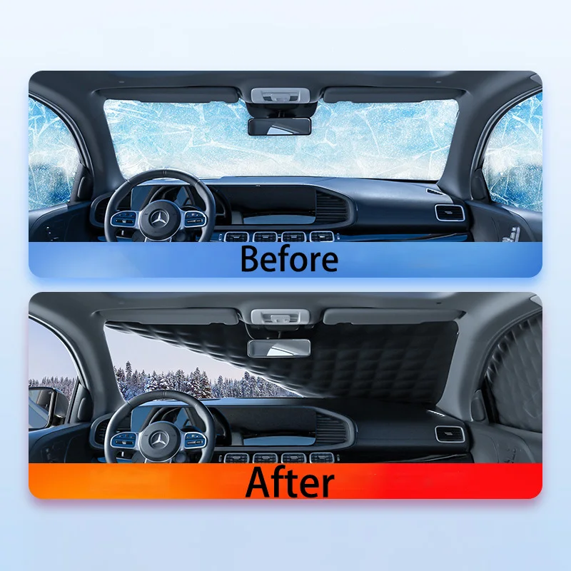 Frosts ichere, frosts ichere und schnees ichere Abdeckung für die Windschutz scheibe der Auto-Schneeschild-Winterfenster-Winter auto kleidung