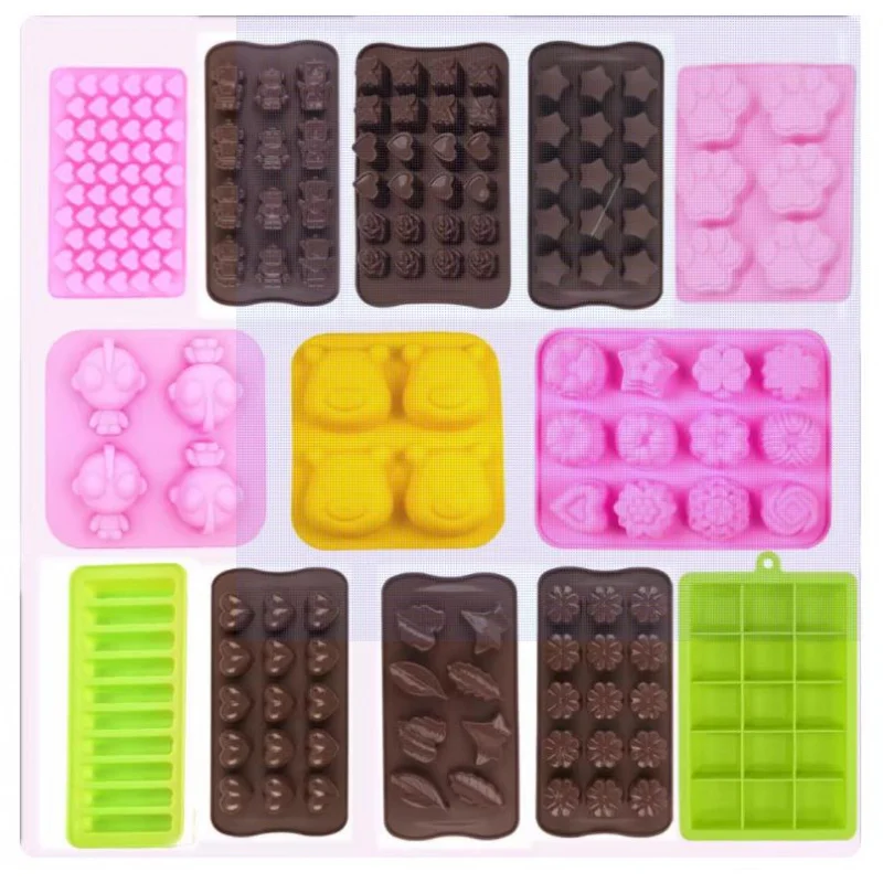 

Silicone Chocolate Mold Creative Jelly Christmas CandyDIYMold Silicone Cake Mold Ice Tray Baking Utensils