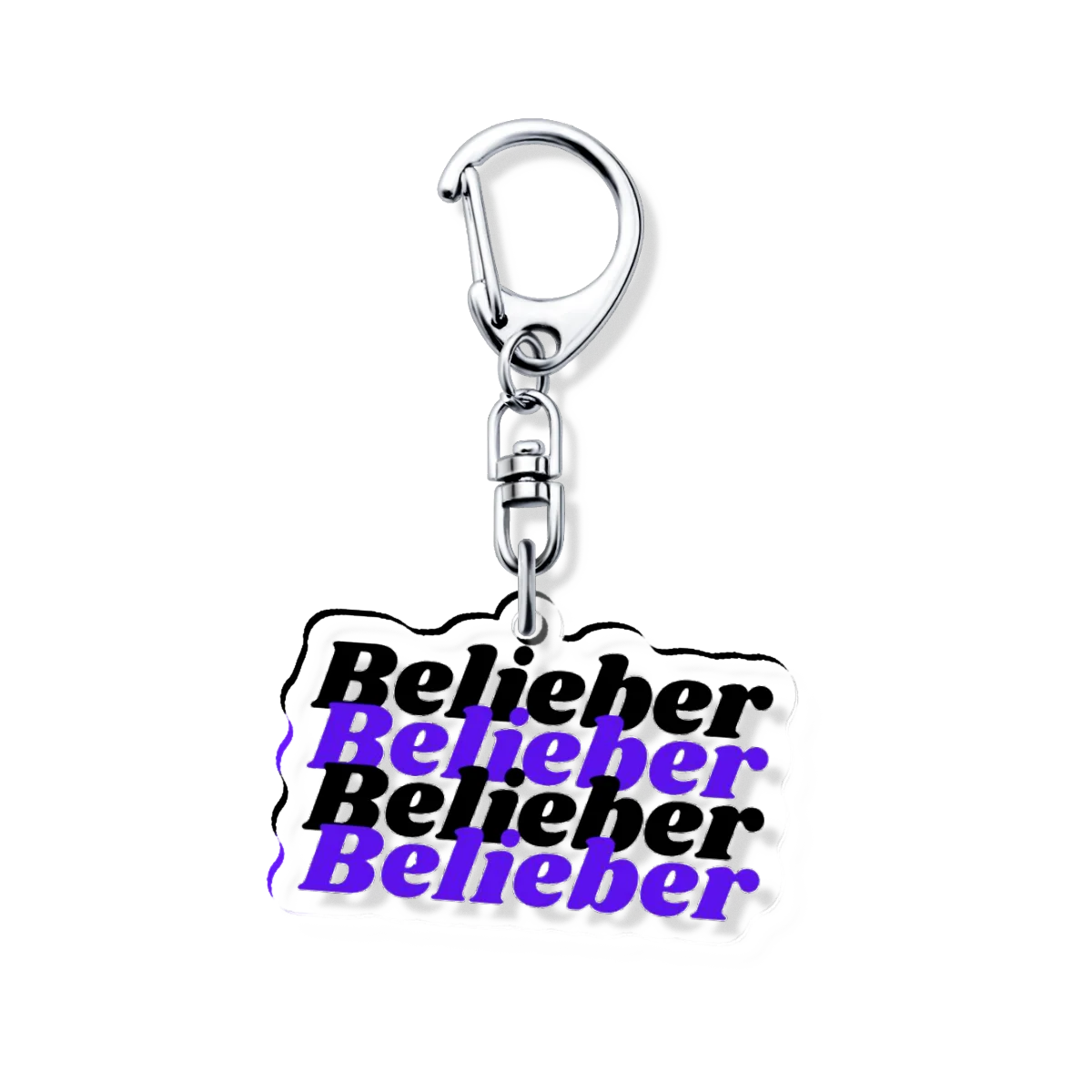Justin Bieber Lilbieber Cool Boy Acrylic Keychain Belieber Bag Charms Pendant Fan Gift Key Chain New Souvenir Creative Kingring