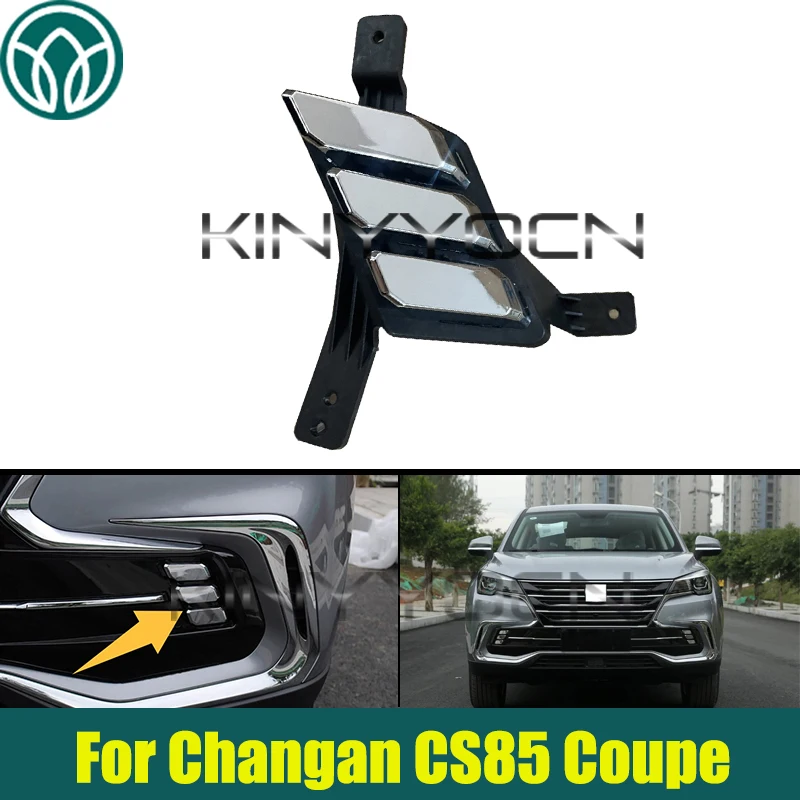 

Front Bumper Grille Cover Trim For Changan CS85 Coupe Lower Fog Lamp Cover Bezel Replacement