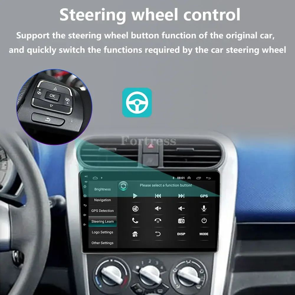 راديو سيارة أندرويد 16 لأوبل أجيلا سوزوكي سبلاش ريتز 2008-2014 مشغل فيديو الوسائط المتعددة Autoradio اللاسلكية Carplay أندرويد السيارات