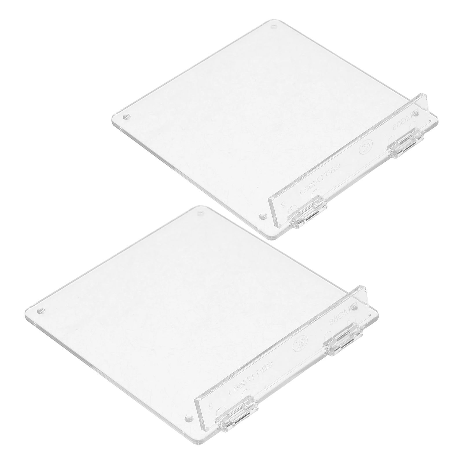 2pcs Thermostat Protective Cover Air Conditioner Switch Guard Dustproof Wall Mount Compatible With 86 Type Central Control