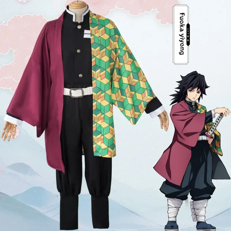 Anime Kimetsu No Yaiba Kamado Nezuko Cosplay Halloween Party Demonias Women Clothes uniform Agatsuma Zenitsu Cosplay Anime Cloak