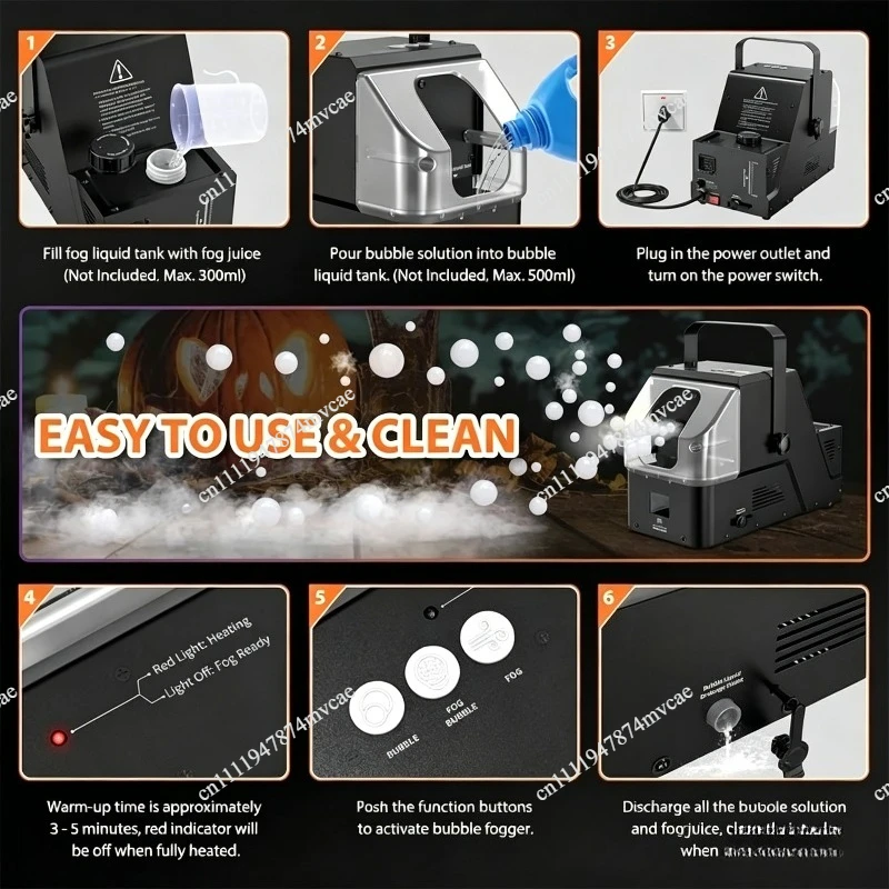 Smoke Bubble Machine Vertical Bubble Machine Stage Special Effect Remote Contreller for DJ Wedding Performance