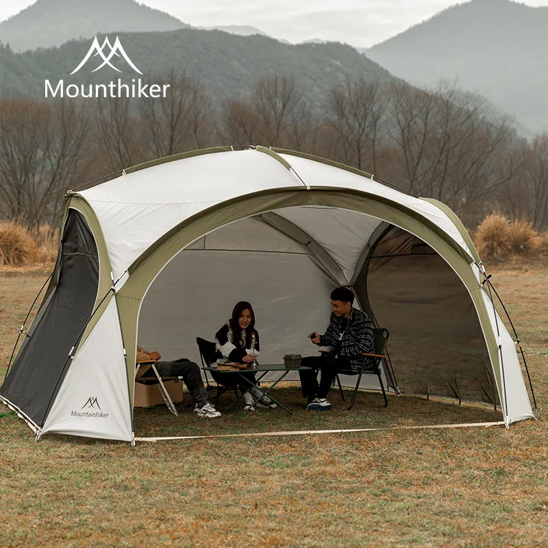 Outdoor Camping Light Luxury Round Tent 8-10Person Outdoor Camping Dome Tents Big Canopy Large Awning Pergola Tent 