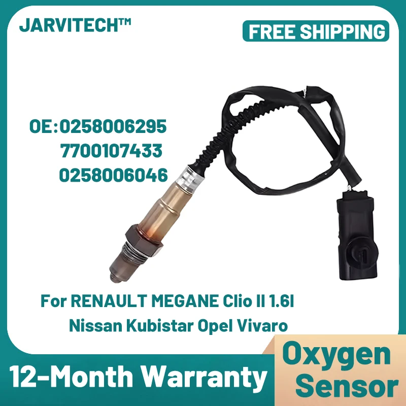 

High Quality New Oxygen Lambda Sensor 0258006295 For RENAULT Laguna Megane Scenic Hatchback Saloon Estate 7700107433 0258006046