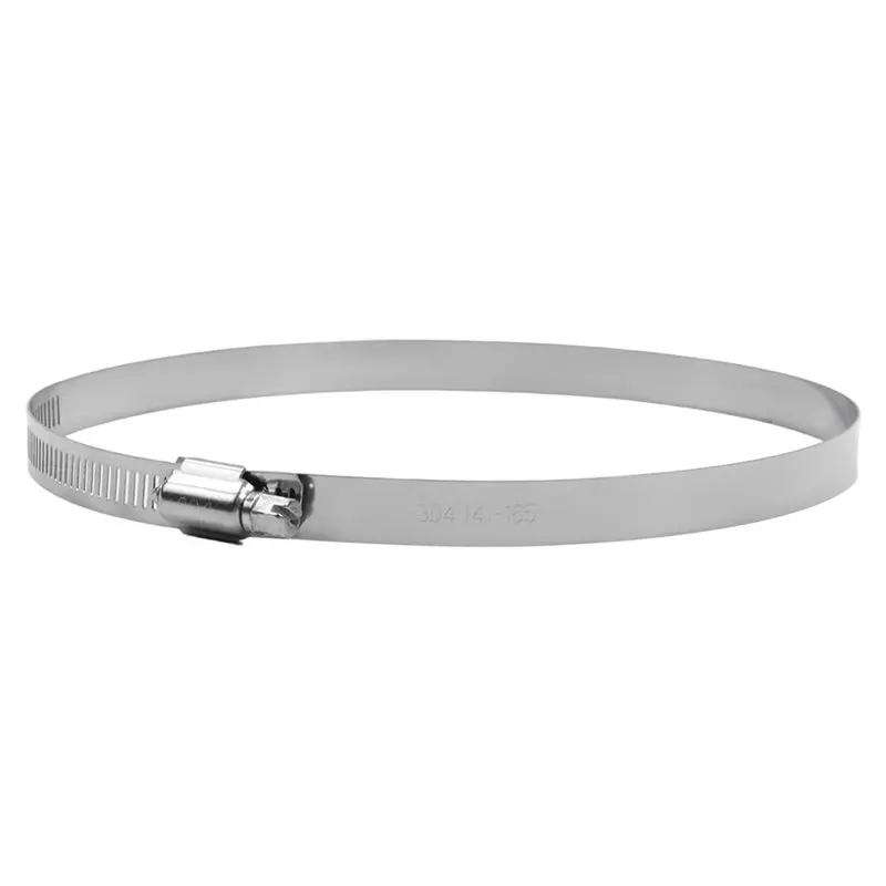 DT17 Hose Clamp 6 Inch, 304 Stainless Steel, Worm Gear Duct Clamp, 141-165mm, 10-Pack, Adjustable, for Pipe, Dryer Vent,