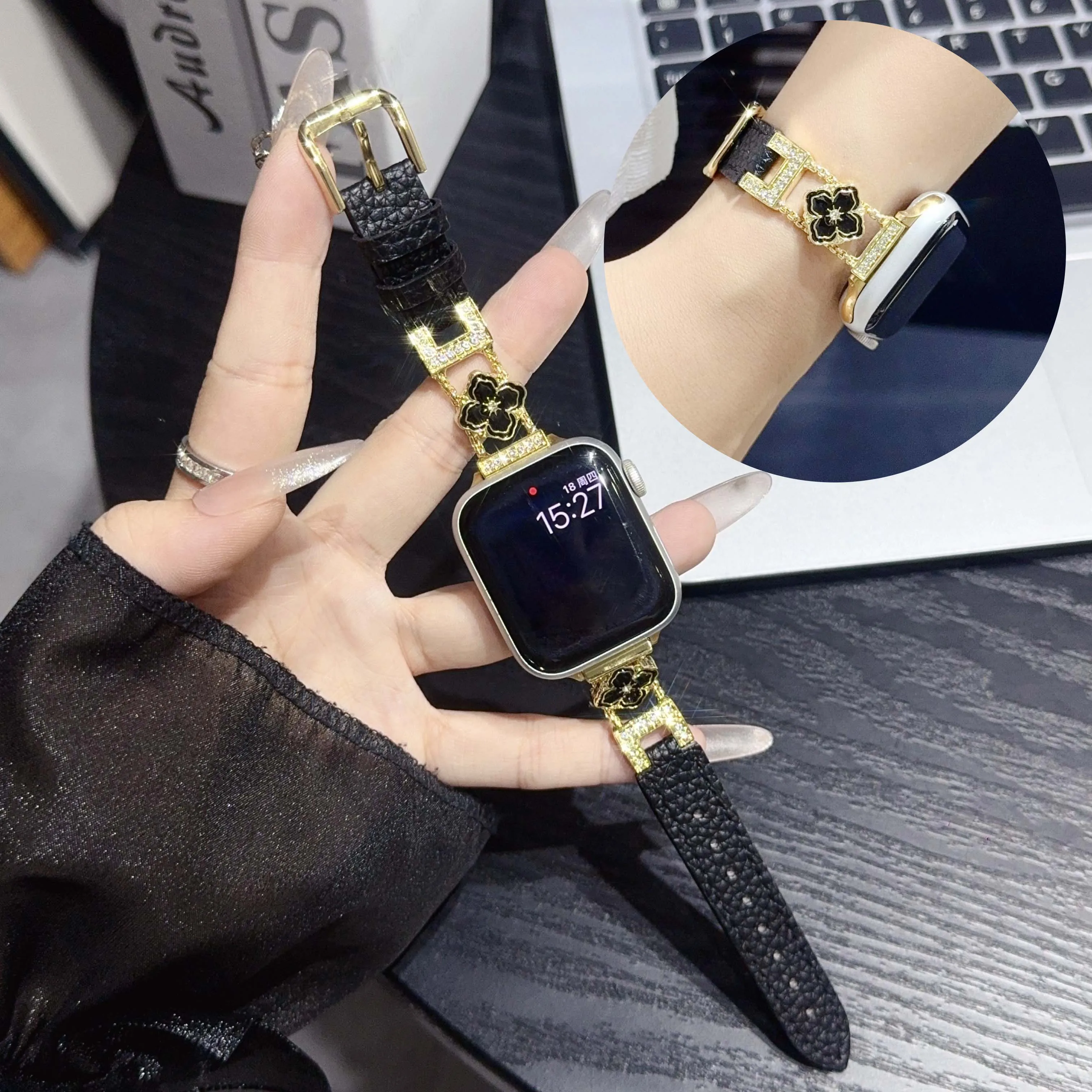 flor-lichia-padrao-scam-pulseira-de-couro-para-apple-watch-49-46-45-44-42-41-40-38mm-pulseira-feminina-para-iwatch-10-9-3-6-5-se-7-8